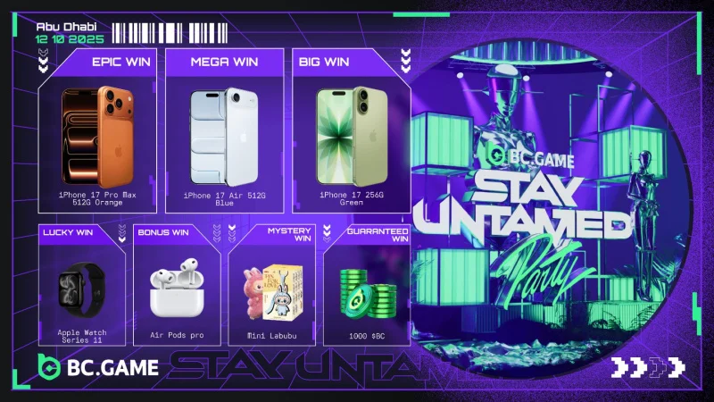 BC.GAME Breakpoint Eve live prize draw