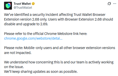 trustwallet hack