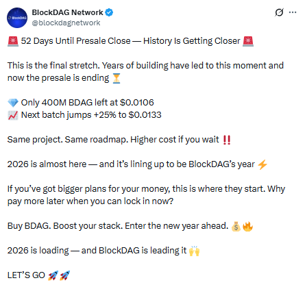 BlockDAG presale ends soon