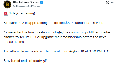 latest BlockchainFX news shows the presale didn't just hit its softcap