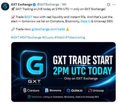 Official X account Post