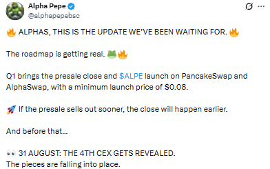 latest Alphapepe News brings a major roadmap update