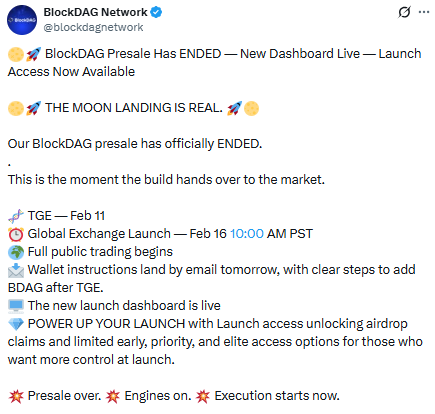 BlockDAG launch date near