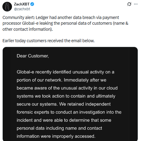 ledger data breach