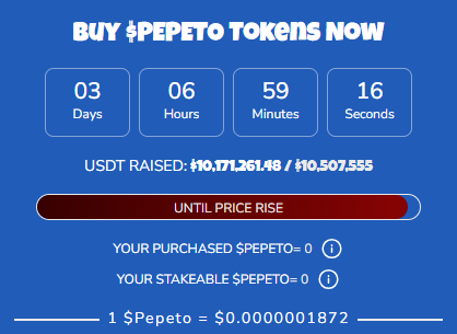 pepeto presale end date