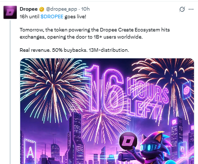 dropee listing date
