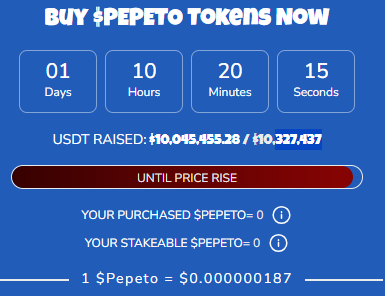 pepeto presale ends soon 