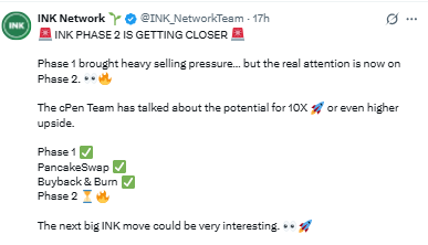Official X account Update