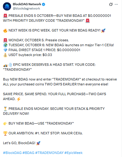 BlockDAG CEX Launch Update