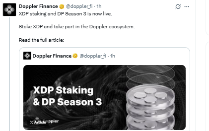 Doppler Finance News Update