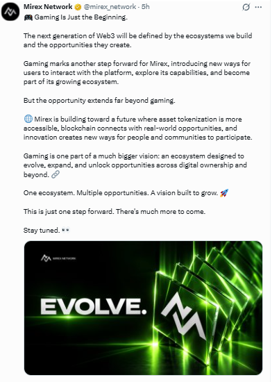 Mirex Network Gaming Update