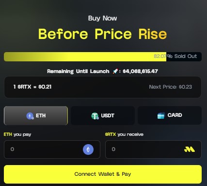 Remittix official presale dashboard