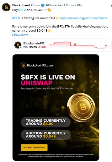 The auction and spot Uniswap trading
