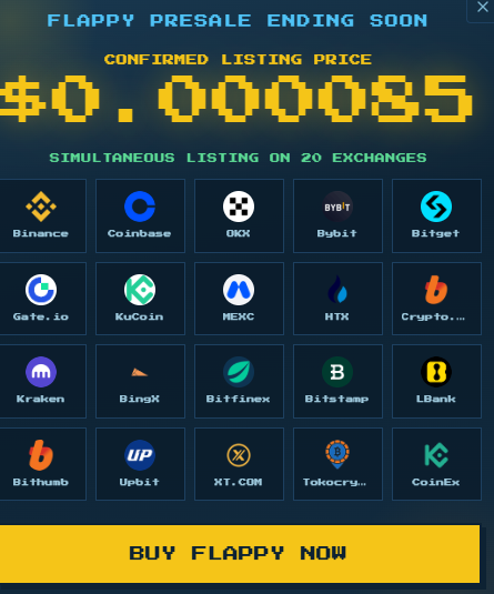 Flappy Coin Listing Exchanges