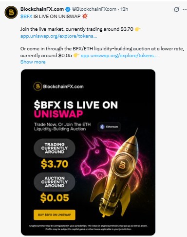 $3.70 / $4.05 Live Uniswap price