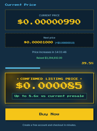 Official Presale Dashboard