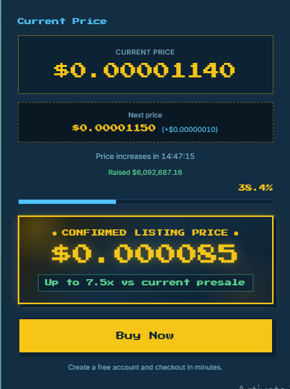 Flappy Coin Presale  Dashboard