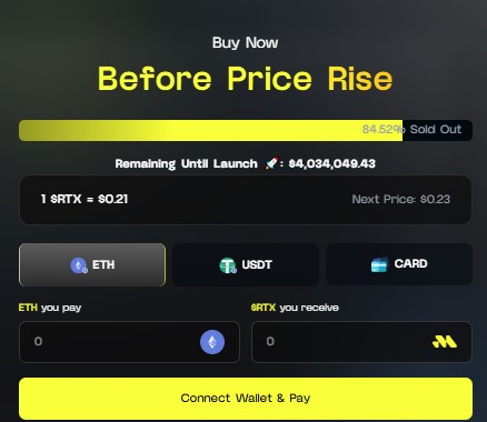 Remittix presale dashboard