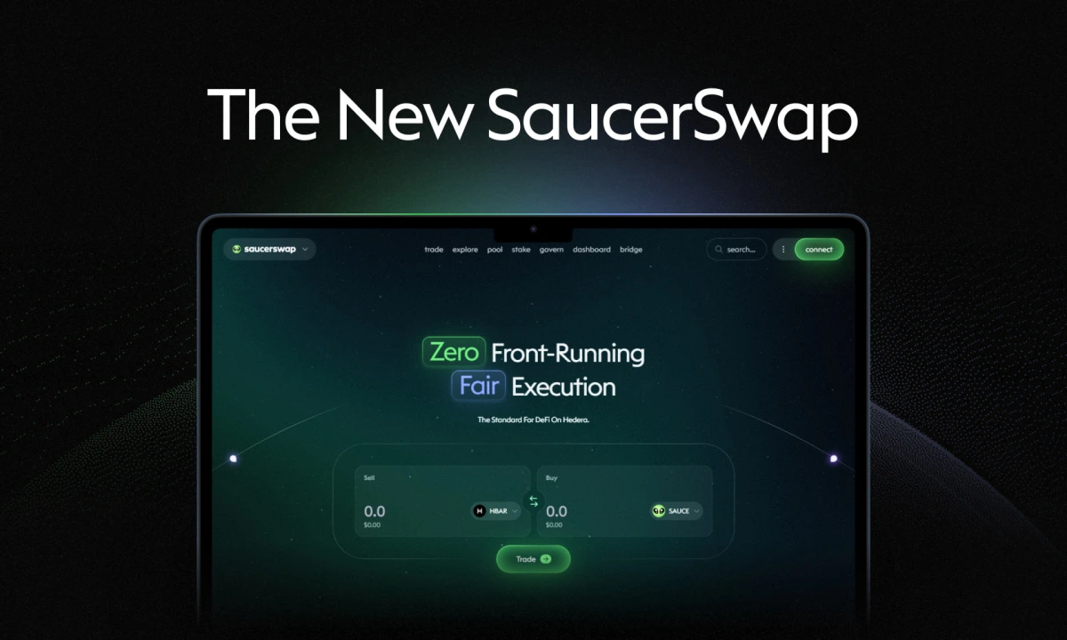 SaucerSwap Launches Redesigned Hedera DeFi Platform