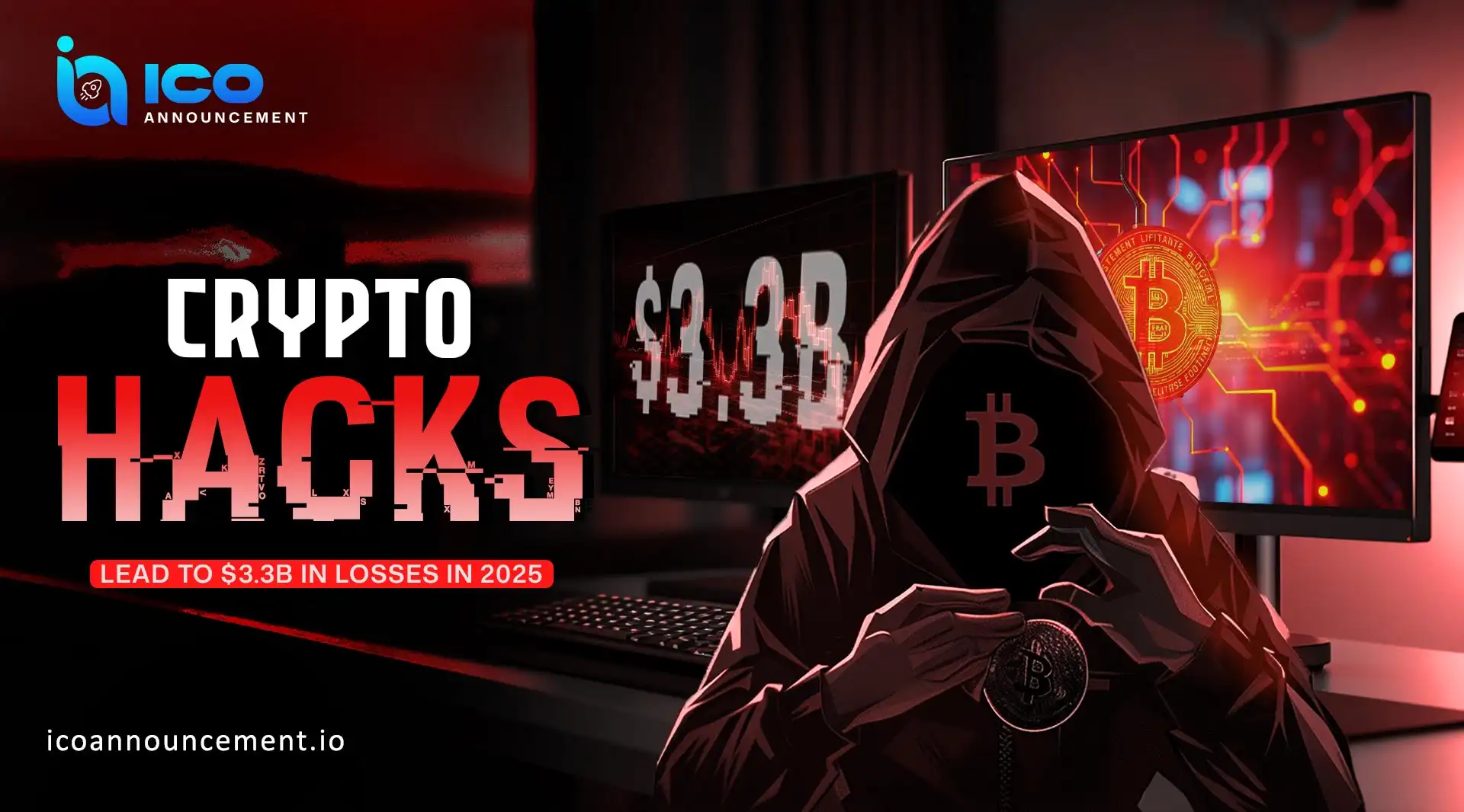 Crypto Hacks 2025 Cause $3.3B Loss in 2025 as Attacks