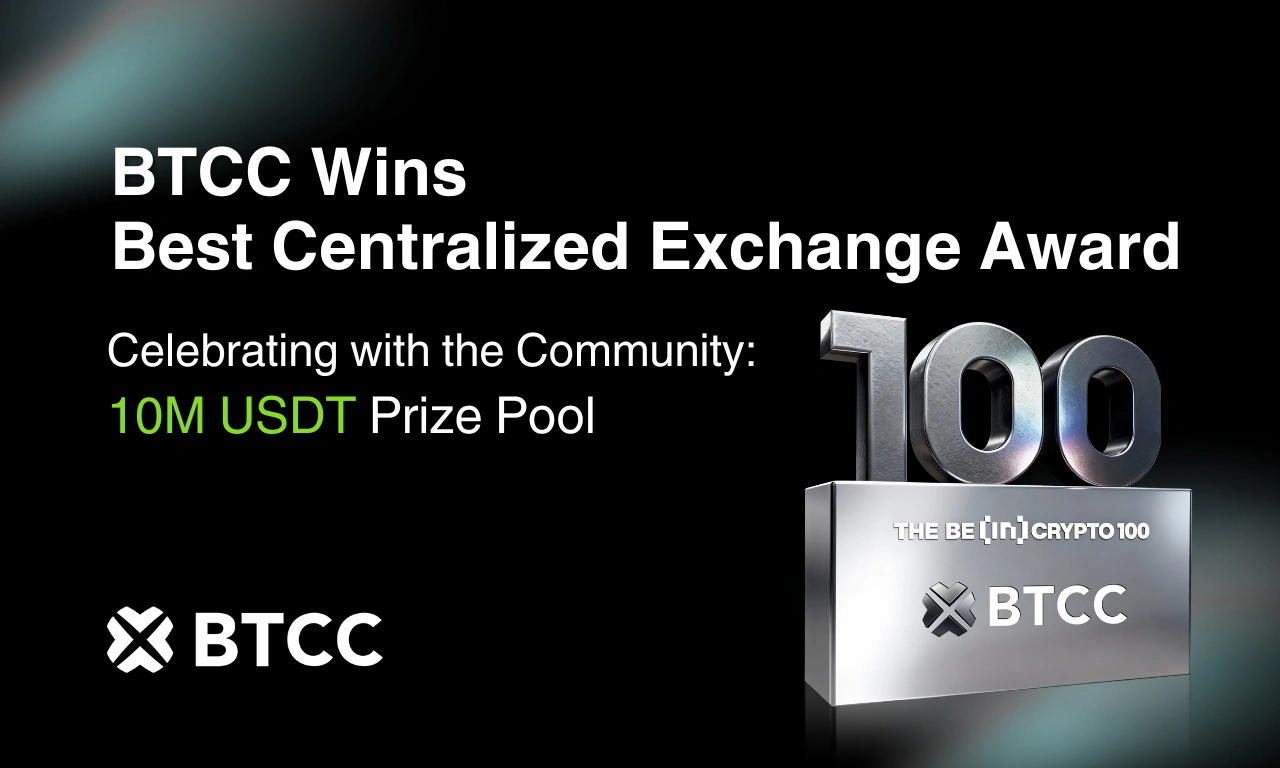 BTCC Best Centralized Exchange at BeInCrypto 2025