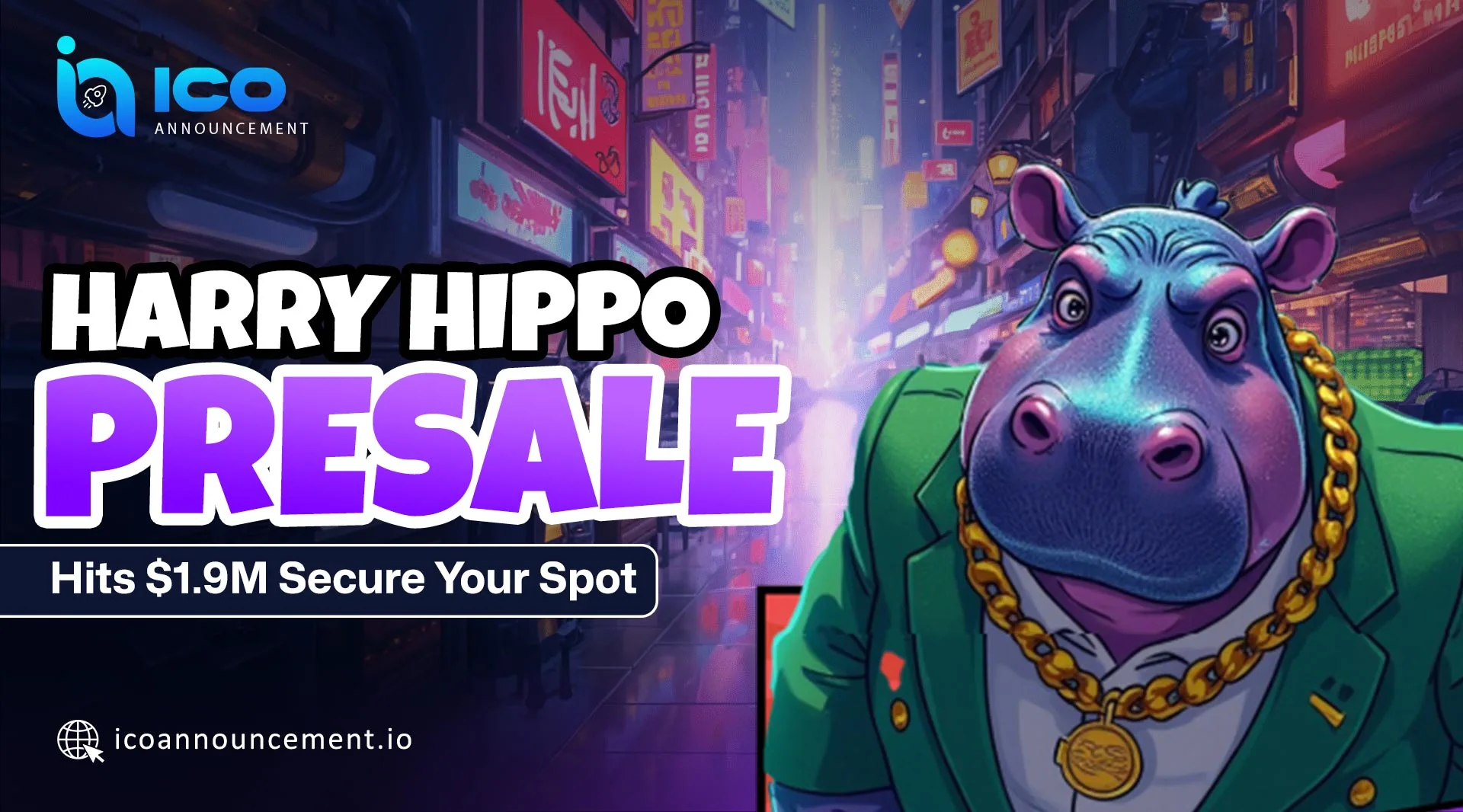 Harry Hippo Presale Crosses $1.9M With Price Rise Just Days Away