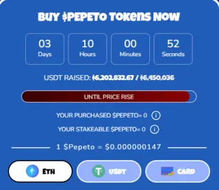 Pepeto Presale Nears $6.2M as Early Investors Secure Gains