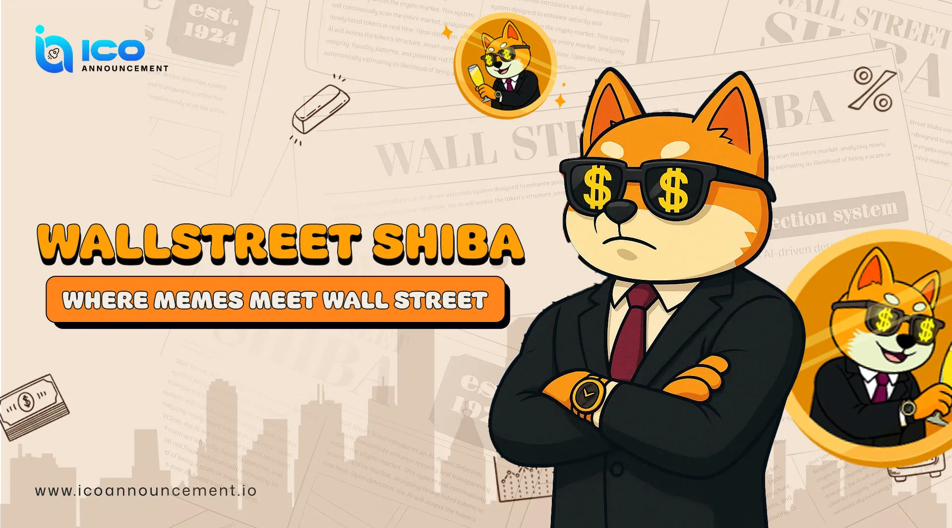 Wallstreet Shiba Presale Brings Finance, Fun, and Real Utility