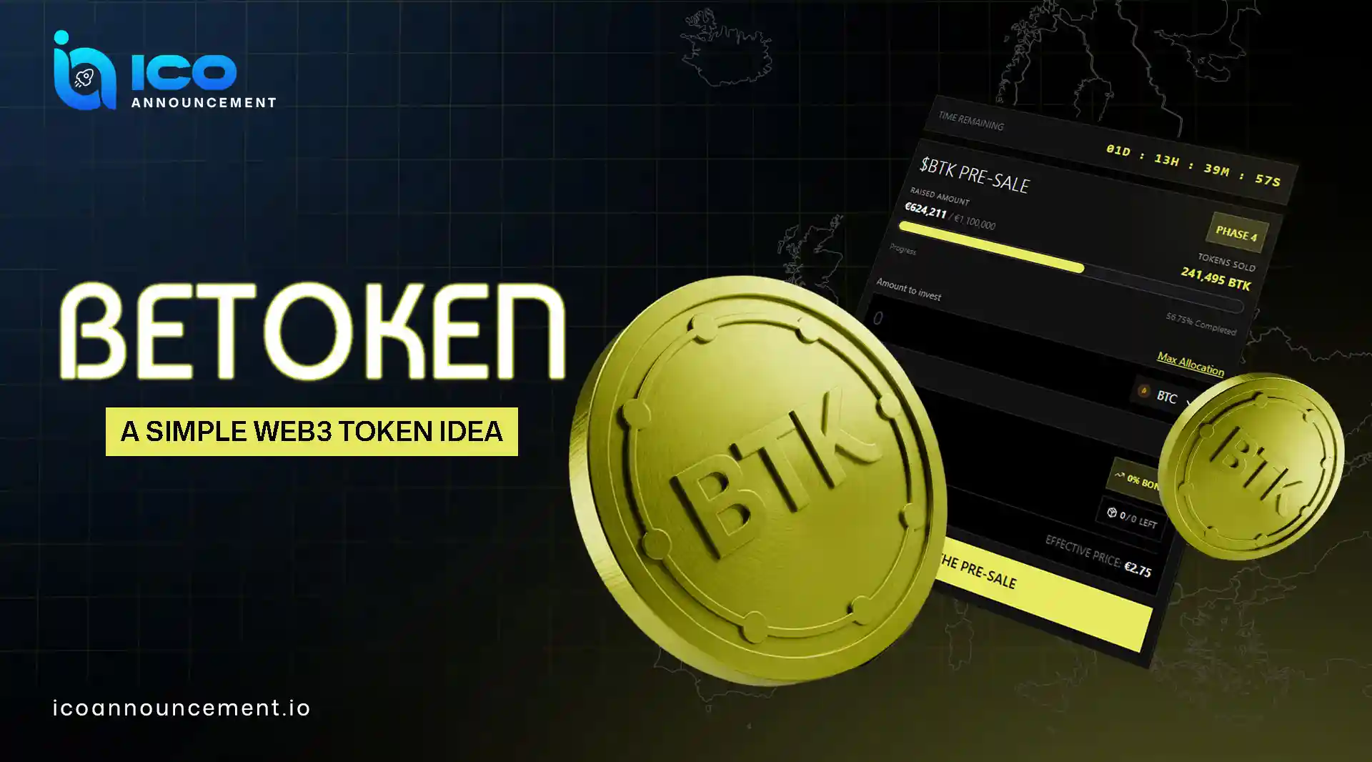 BeToken ($BTK) Simple Blockchain Token Overview Today