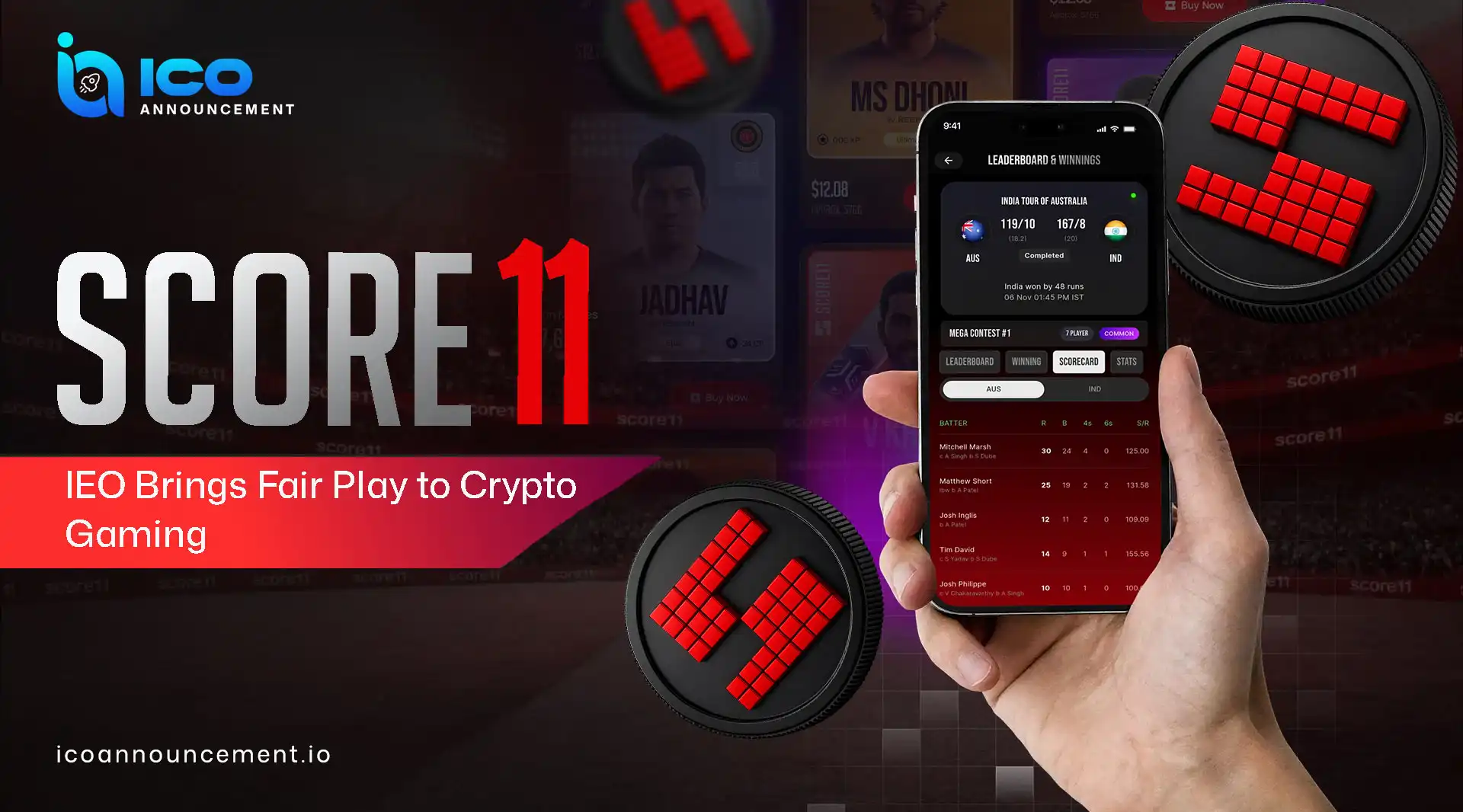Score11 Sports Crypto DApp for Fan Games and Rewards